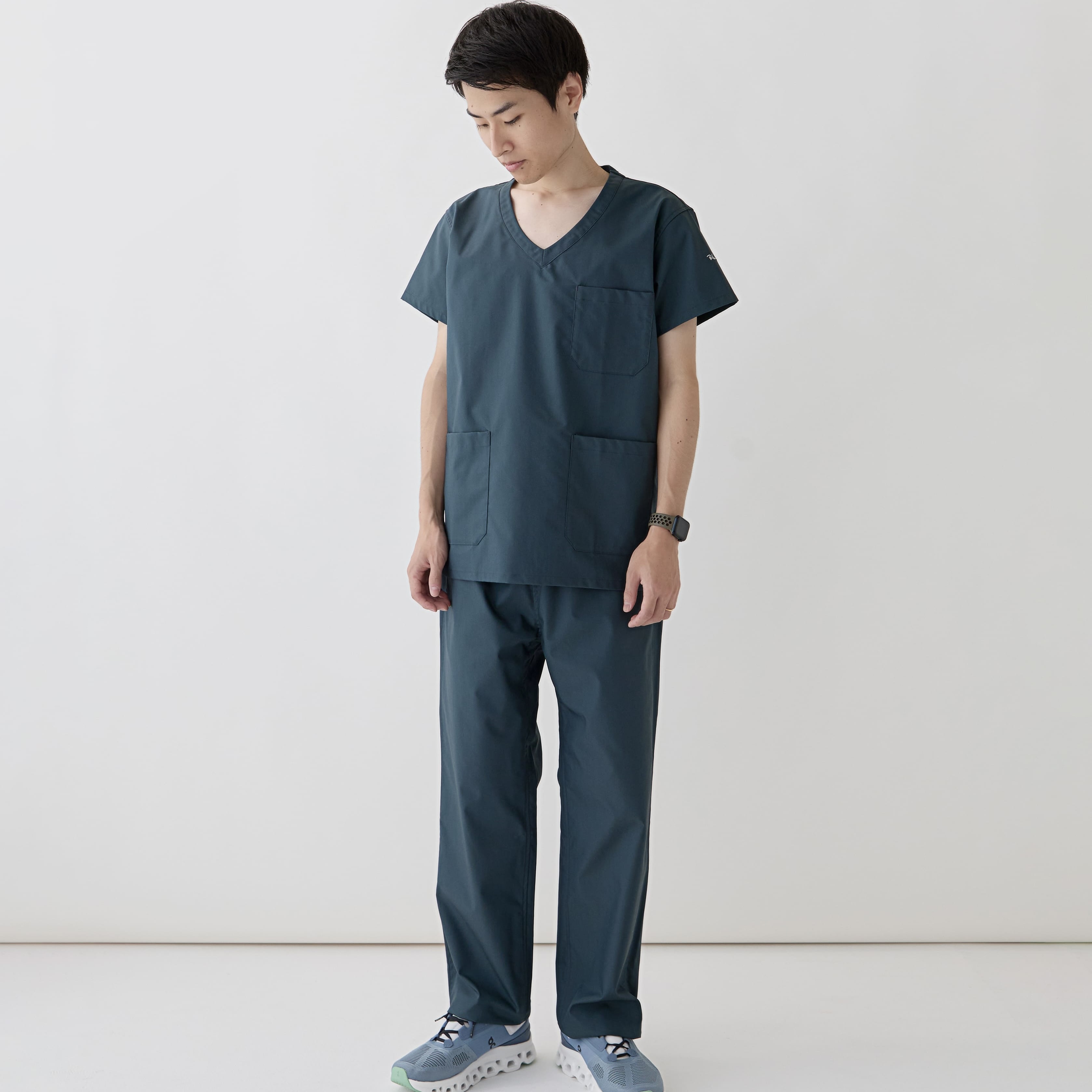 Ron Herman スクラブトップス(ダークグリーン)