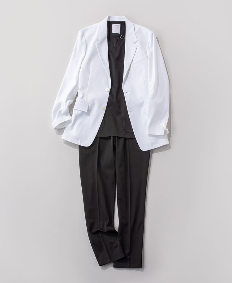 MEN STYLE 01:ブラックスクラブ×ライトジャケット