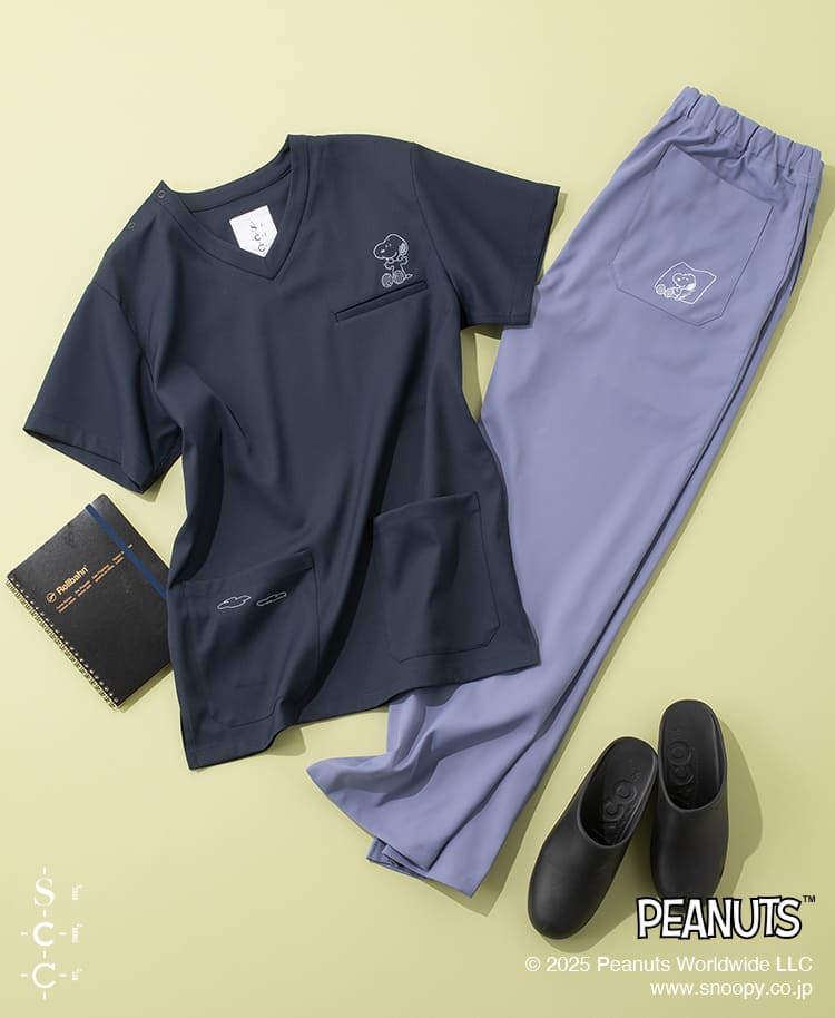 ネイビー × ブルー コーディネート