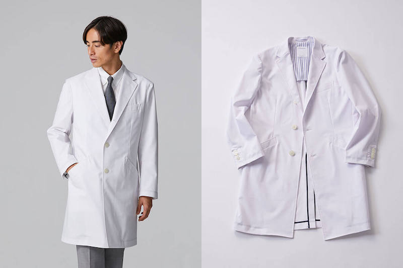 男性医師におすすめのコート型白衣の定番:メンズ白衣:クラシコテーラー