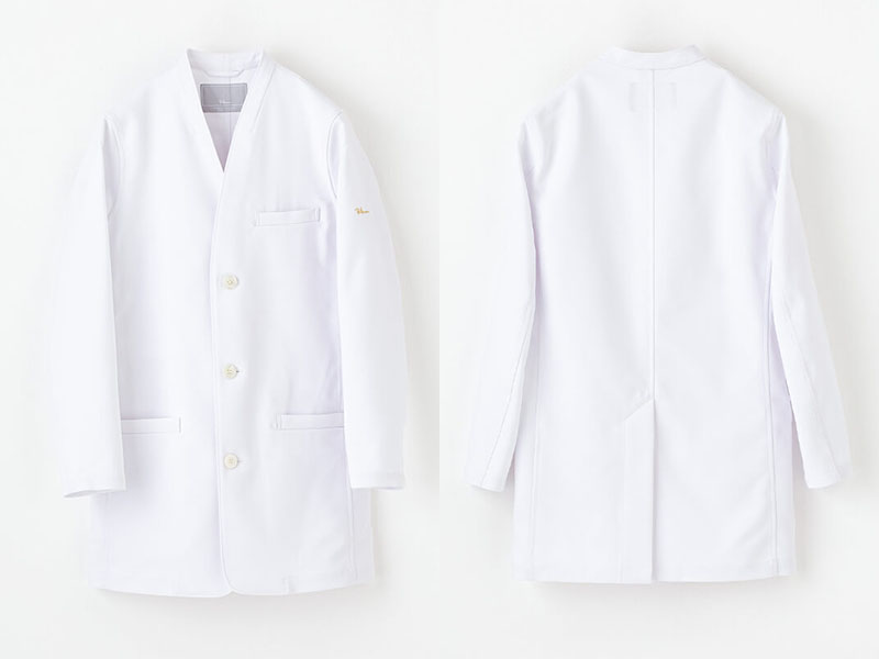 女性医師におすすめの襟なしの白衣:Ron Herman ノーカラージャケット(男女兼用白衣)