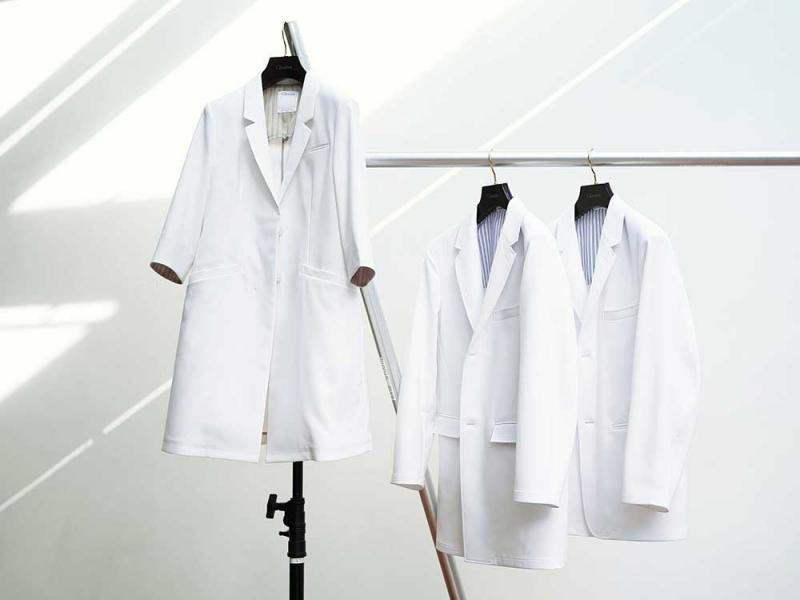 清潔感を保つことができる実験用白衣