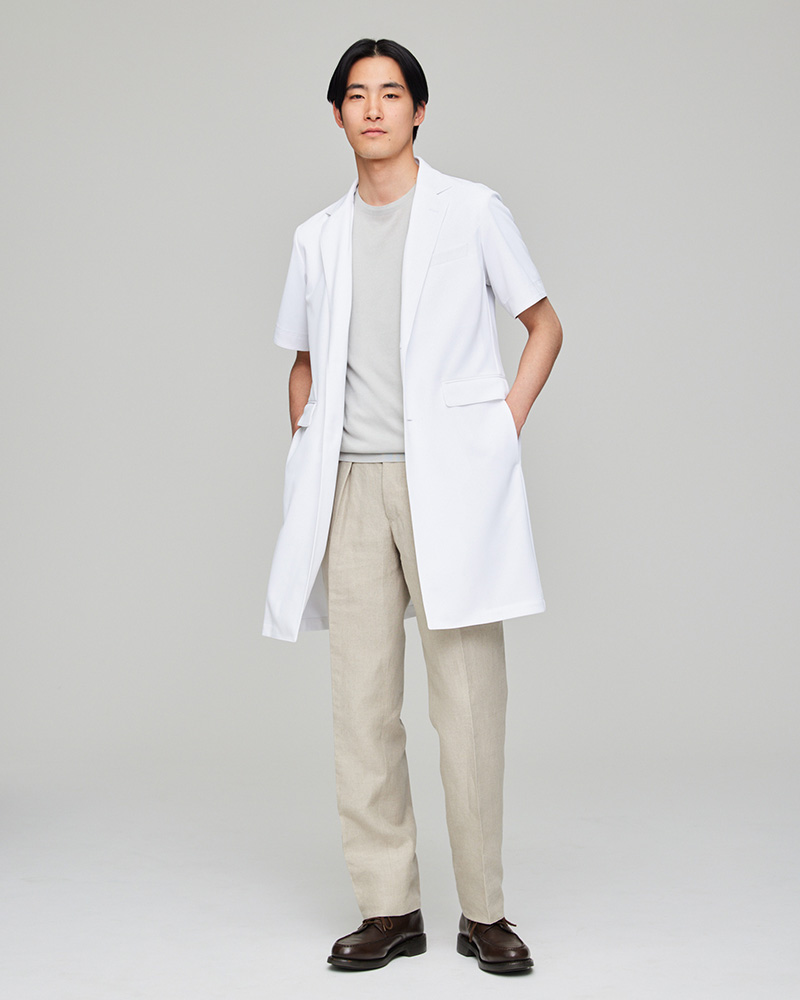 夏におすすめの涼しい半袖白衣:ハーフスリーブコート・クールテックプルーフ