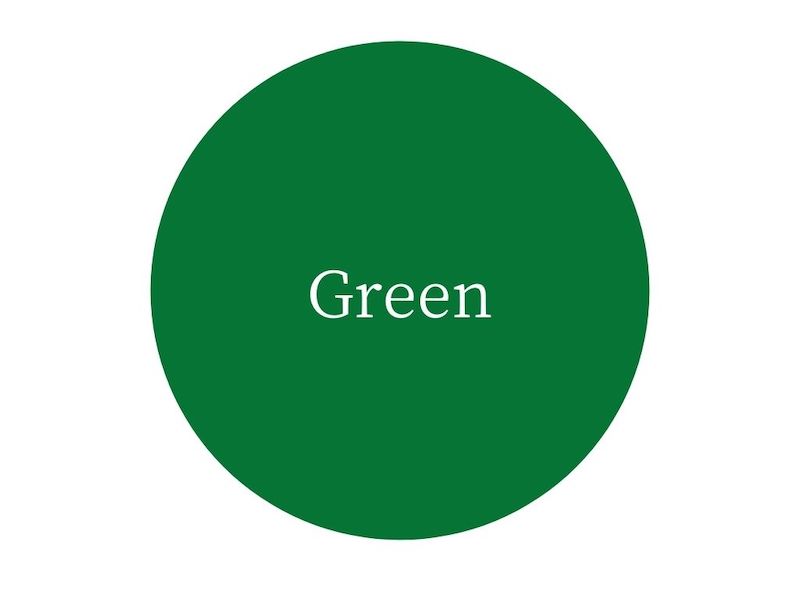イラスト:グリーンの円