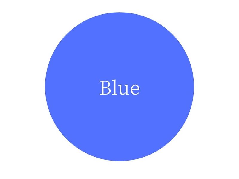 イラスト:ブルーの円