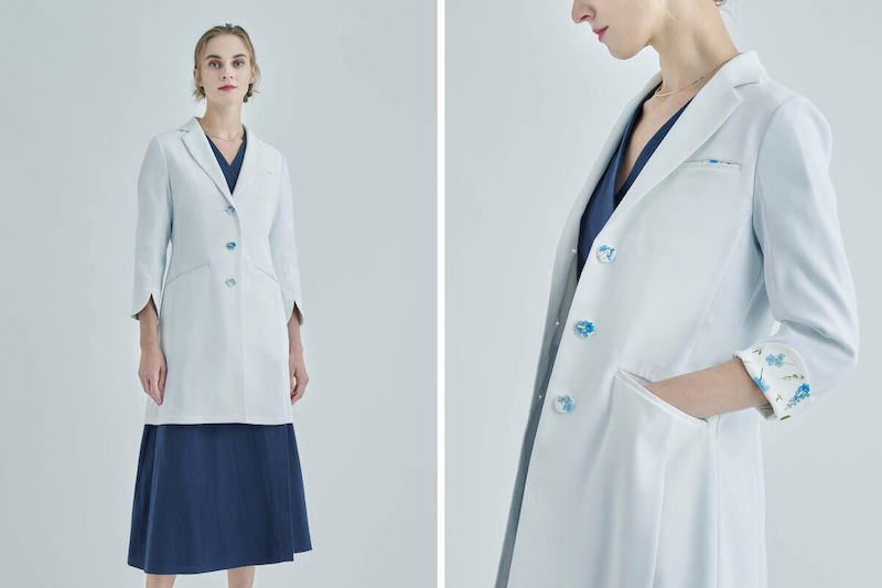 女性の医者(医師)へプレゼントしたい、かわいい白衣:レディース白衣:Plantica・テーラードコート