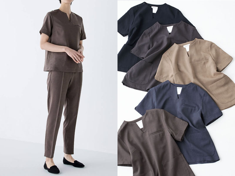 病院の受付の服におすすめ:おしゃれな女性用スクラブ・TRO