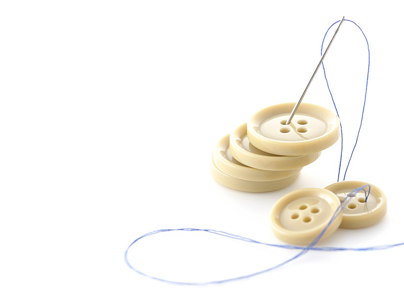 裁縫道具 ボタンと縫い糸