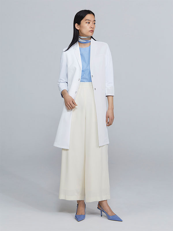 ヘルシーで健康的に着こなせる涼しい女性用白衣:サマーコート・クールテック
