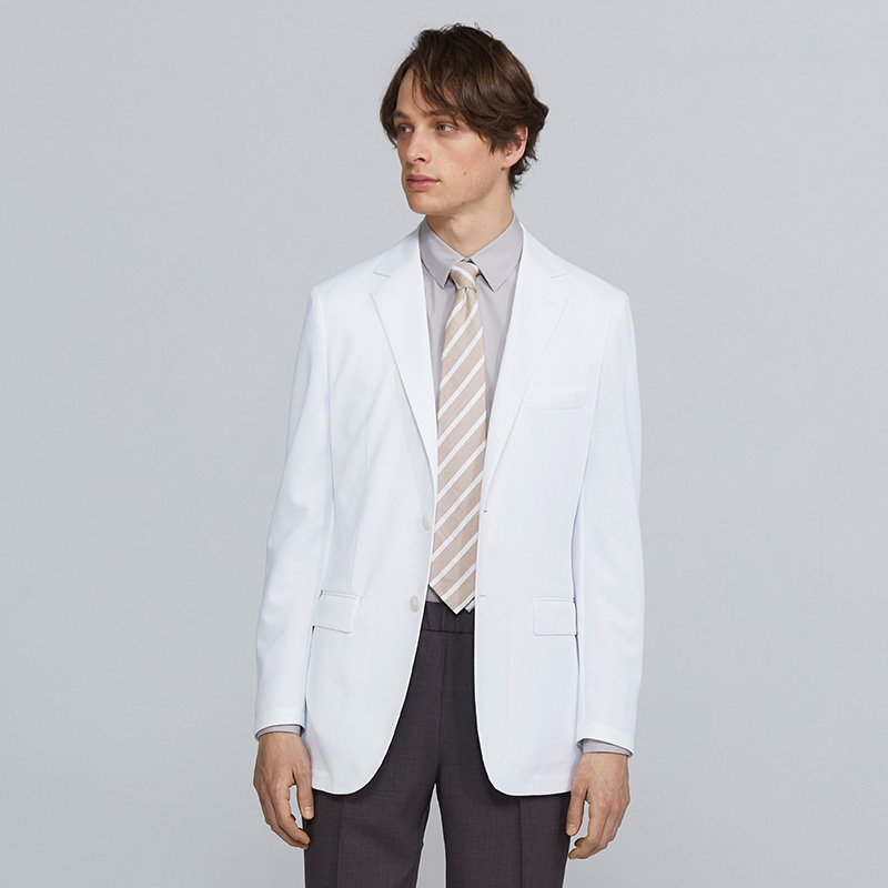 通気性抜群の男性用白衣:テーラードジャケット・クールテック