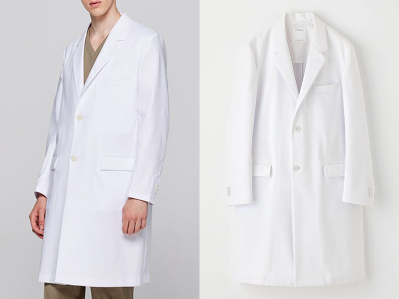 綿100%のクラシコの白衣に寄せられた70代男性医師の口コミ:ハイツイストコットンLABコート