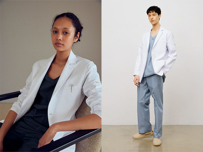 ファッションブランド:ロンハーマンとのコラボジャケット白衣(ユニセックスサイズ)