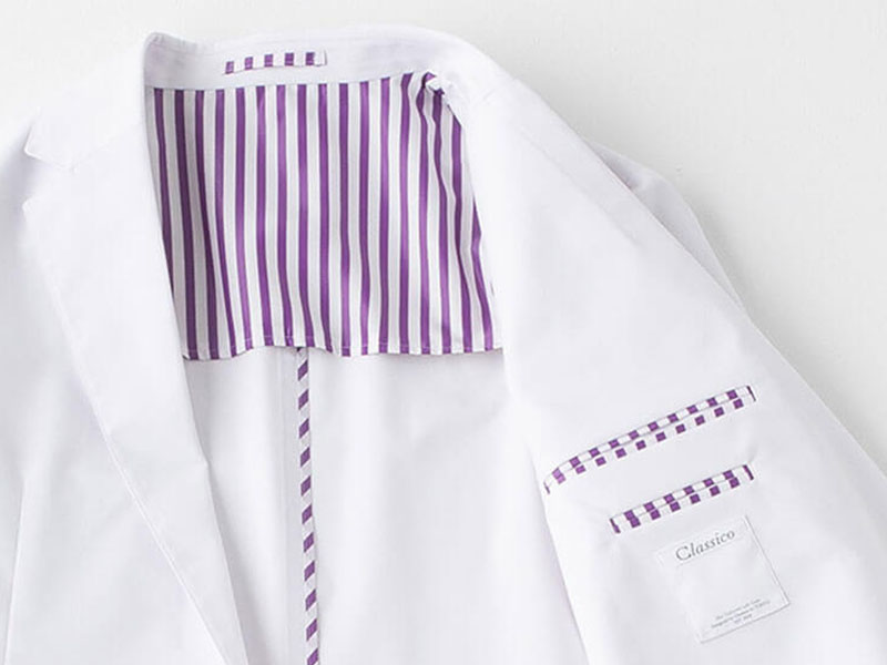 男性医師のベーシックな定番ドクターコート:クラシコテーラー白衣