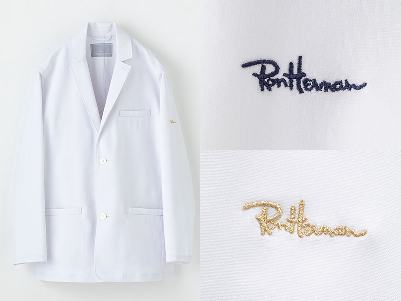 ドクターにおすすめ:ファッションブランドと医療アパレルブランドのコラボで人気:Ron Herman ジャケット(男女兼用白衣)