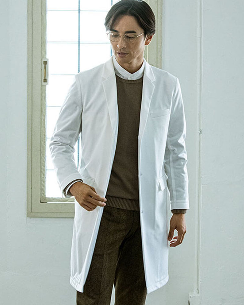 男性の獣医師におすすめのかっこいいメンズ白衣:ジャージーコート・LUXE