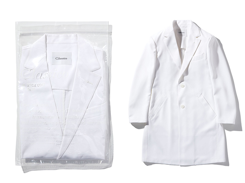 20代の医師や歯科医師におすすめのおしゃれなメンズ白衣:PACKテーラードコート