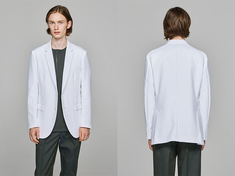 医療服メーカークラシコの高評価なメンズ白衣:アーバンジャケット