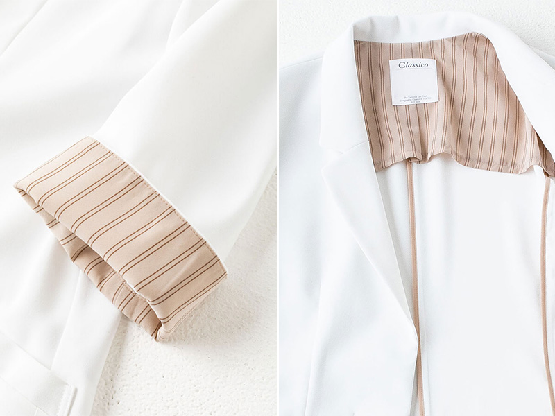 クラシコの七分袖のレディース白衣の口コミ「シワのなりにくさ、おしゃれなデザインについて」