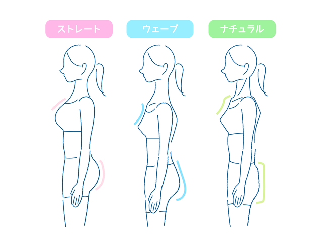 骨格診断のタイプ ストレート・ウェーブ・ナチュラル