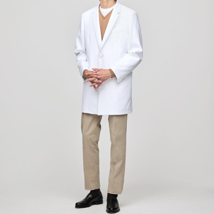 メンズ白衣:アーバンショートコート