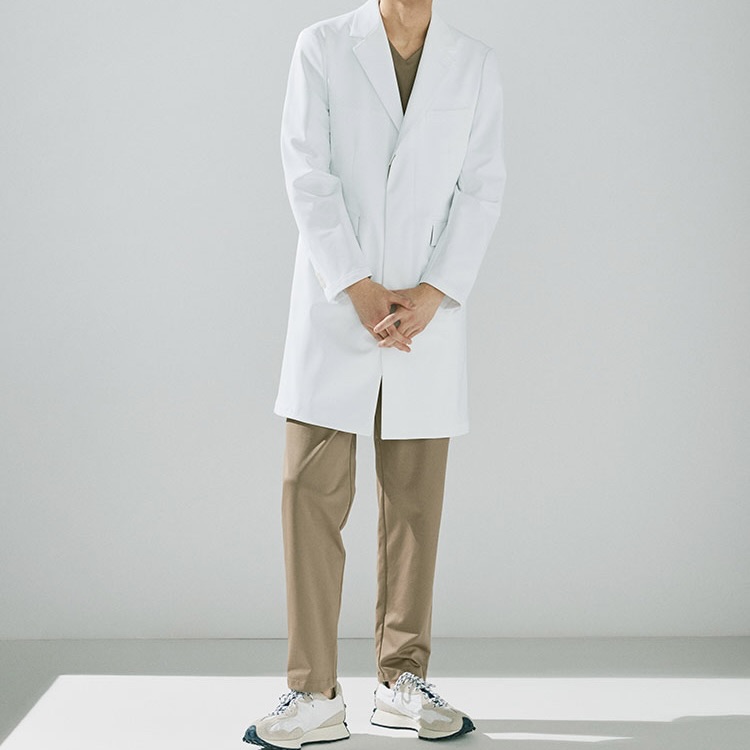 メンズ白衣:ライトジャージーコート