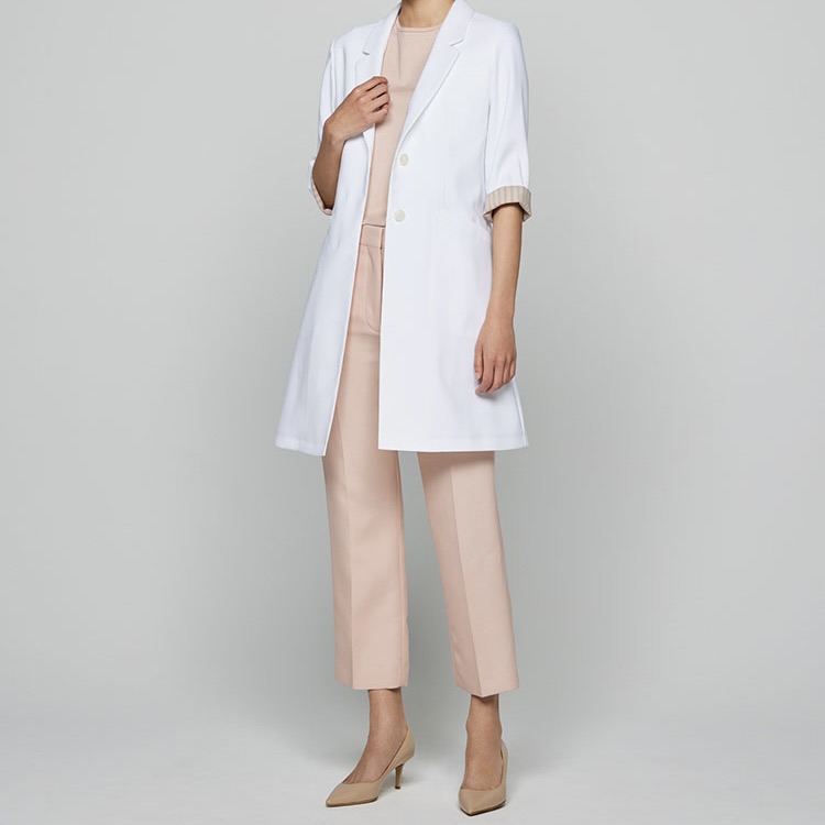 レディース白衣:ライトフレアコート