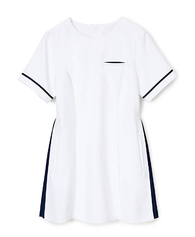 ジェラート ピケ&クラシコ 白衣:プリーツチュニック(白)