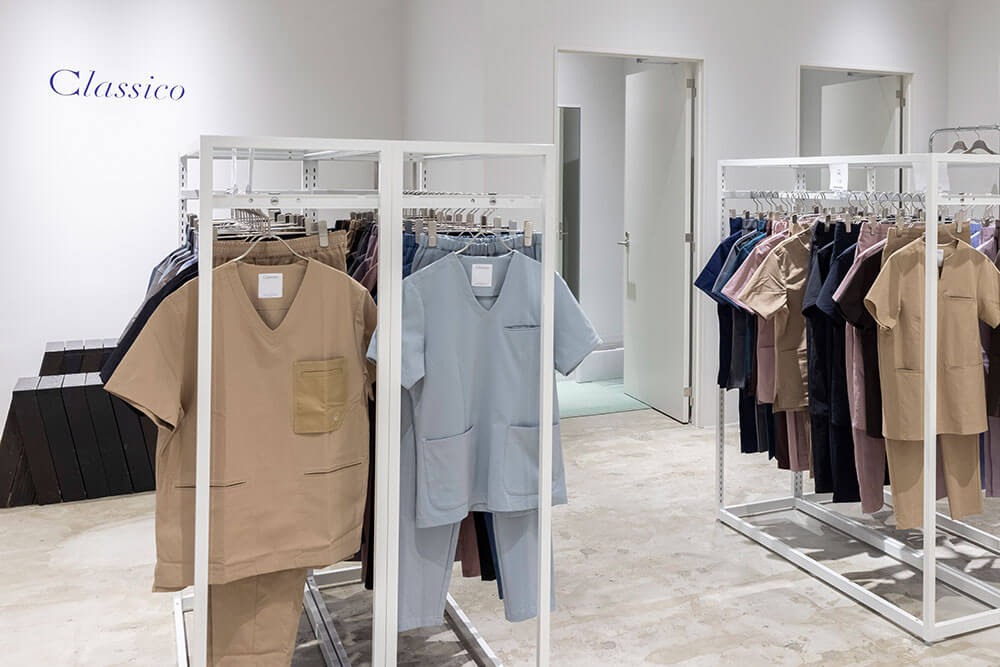 クラシコ 名古屋の店内写真 白衣・スクラブ・ナース服