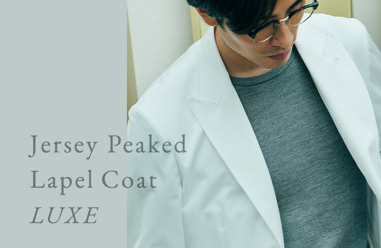 Jersey Peakedlapel Coat