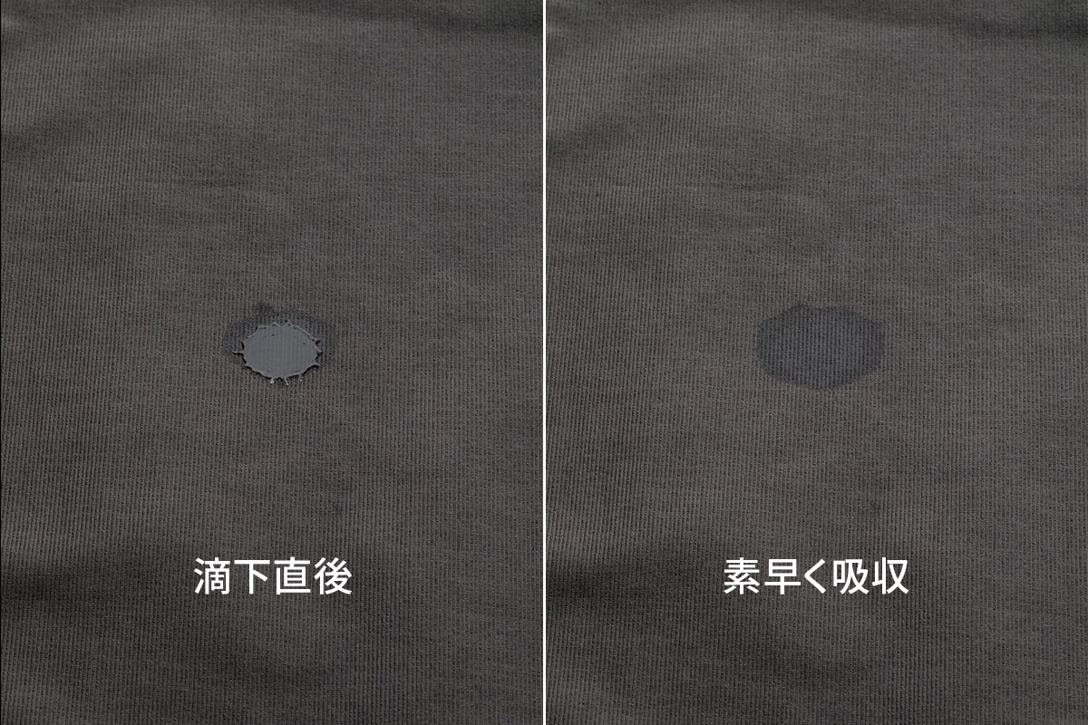 吸水速乾説明画像