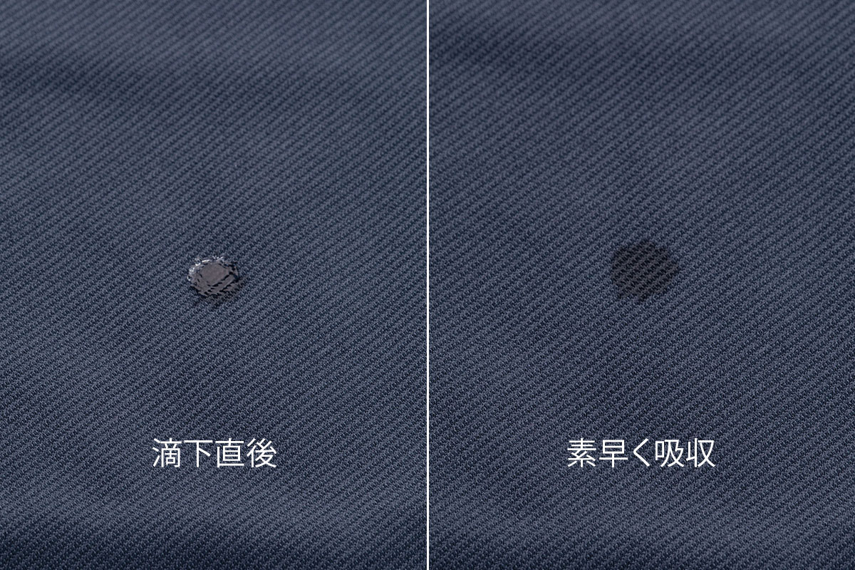 吸水速乾説明画像