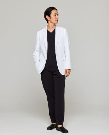 レギュラーフィットなクラシコのアーバンシリーズの男性用白衣